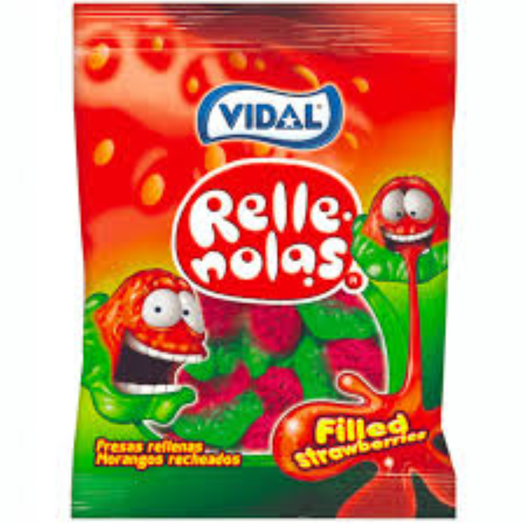 VIDAL JELLY FILLED STRAWBERRIES 100G